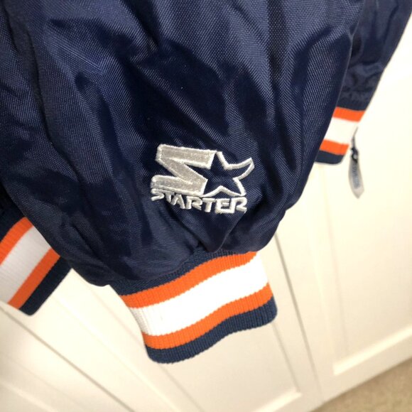 Vintage Starter Auburn Tigers Pullover V-Neck Jacket Windbreaker 90s Mens Medium - Picture 5 of 12